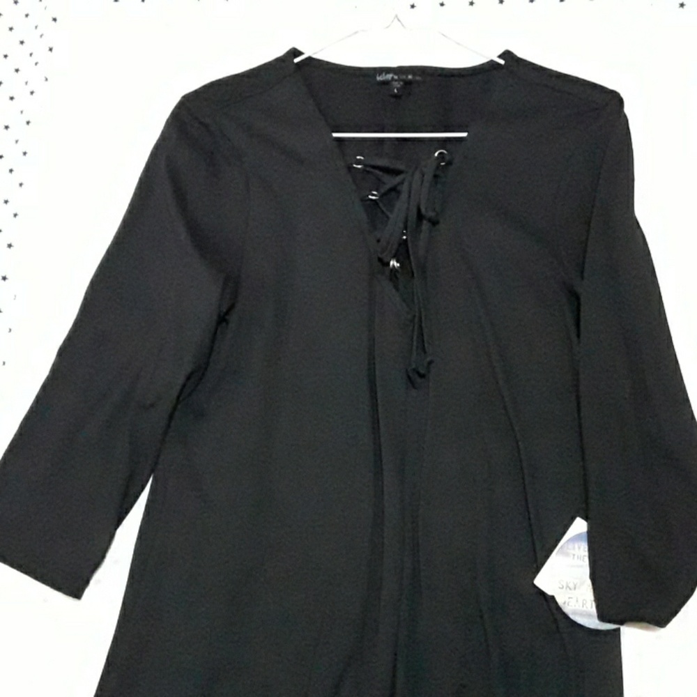 New WOMENS DRESS BLACK SIZE L BEPOP BE YOU BE FRE